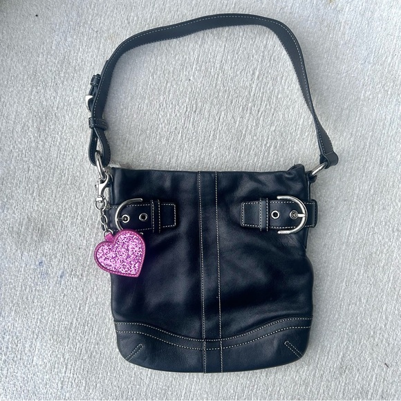 Y2K Leather Coach SoHo Messenger Shoulder Bag